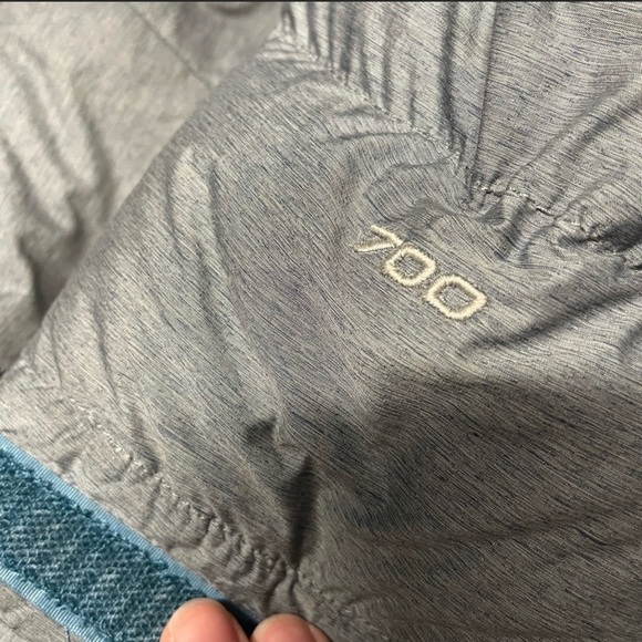 The North Face Nuptse jacket puffer coat 700 goose down xs gray blue - Picture 6 of 9